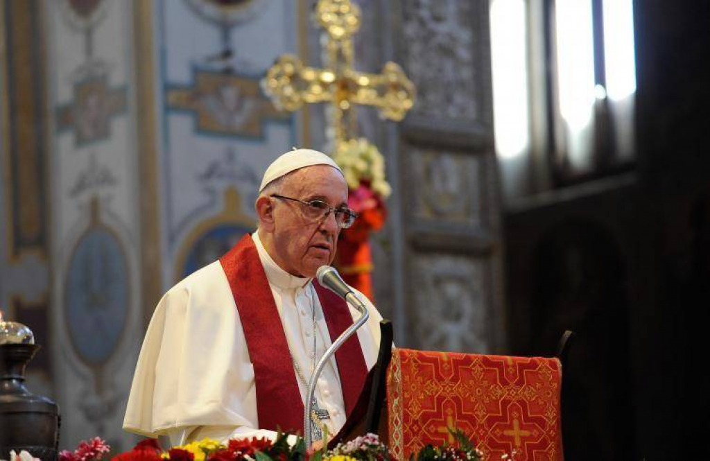 Paus ontmoet Irakese vluchtelingen voor vertrek naar Irak